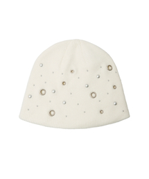 Midnight Move（ミッドナイトムーブ）の「eyelet beanie (ivory)（ニットキャップ/ビーニー）」