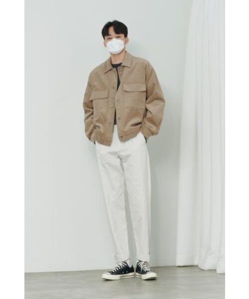 MUSINSA STANDARD（ムシンサスタンダード）の「ミニマルクルーネックニット[ダークグレー]（ニット/セーター・メンズ・その他・SMALL/MEDIUM/LARGE/X-LARGE/XX-LARGE）」の8枚目の写真