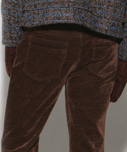 WESLEYHYUSTON(ウェズリーユーストン)の「Vesper tape detail boots cut pants brown(その他パンツ・メンズ・その他・SMALL/MEDIUM/LARGE)」の3枚目の写真