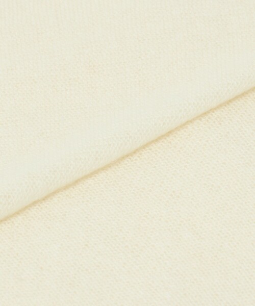 green label relaxing（グリーンレーベルリラクシング）の「カシミヤニット サイドライン ストール（ストール/ショール・レディース・ライトグレー/オフホワイト・FREE）」の8枚目の写真