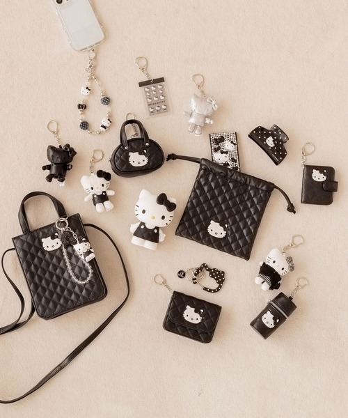 HELLO KITTY】キルティングプロフブックキーチャーム 599574