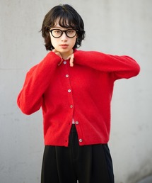 wool cashmere collared knit cardigan /ウールカシミヤ襟付きニットカーディガン