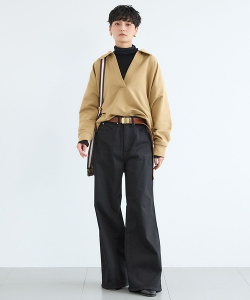 BARNYARDSTORM（バンヤードストーム）の「BARNYARDSTORM / マシュマロスキッパーブラウス【撥水】（シャツ/ブラウス・レディース・オフホワイト/ブラック/キャメル・M/S）」の11枚目の写真