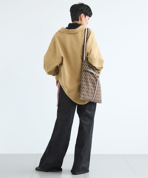 BARNYARDSTORM（バンヤードストーム）の「BARNYARDSTORM / マシュマロスキッパーブラウス【撥水】（シャツ/ブラウス・レディース・オフホワイト/ブラック/キャメル・M/S）」の12枚目の写真