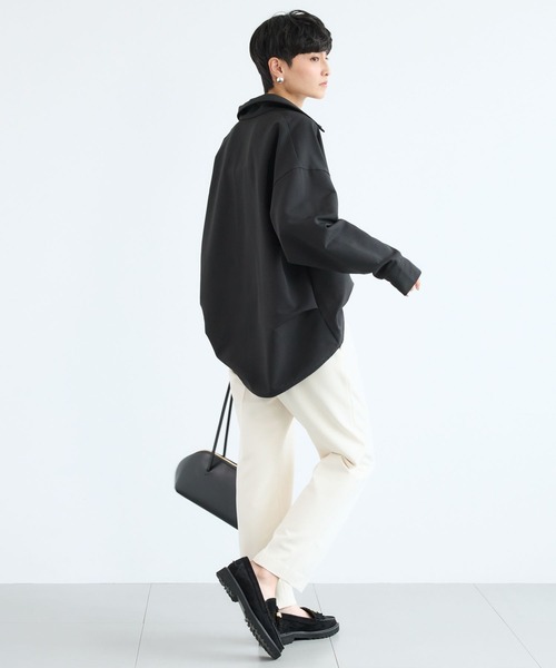 BARNYARDSTORM（バンヤードストーム）の「BARNYARDSTORM / マシュマロスキッパーブラウス【撥水】（シャツ/ブラウス・レディース・オフホワイト/ブラック/キャメル・M/S）」の16枚目の写真