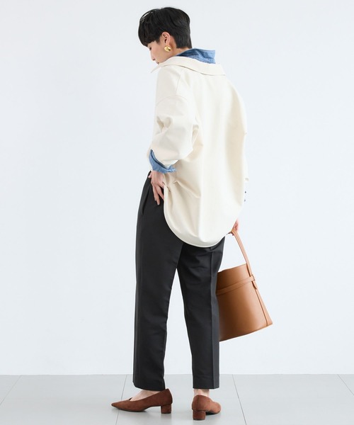 BARNYARDSTORM（バンヤードストーム）の「BARNYARDSTORM / マシュマロスキッパーブラウス【撥水】（シャツ/ブラウス・レディース・オフホワイト/ブラック/キャメル・M/S）」の19枚目の写真