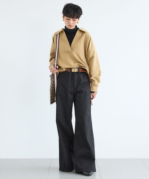 BARNYARDSTORM（バンヤードストーム）の「BARNYARDSTORM / マシュマロスキッパーブラウス【撥水】（シャツ/ブラウス・レディース・オフホワイト/ブラック/キャメル・M/S）」の21枚目の写真