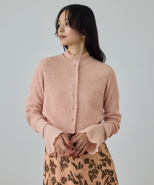 ROPE'（ロペ）の「ボタニカルダイフレアスリーブハイネックカットソー/イージーケア・アンサンブル対応（Tシャツ/カットソー・レディース・サックスブルー/オレンジ系その他4/ピンク系その他2・FREE）」の10枚目の写真