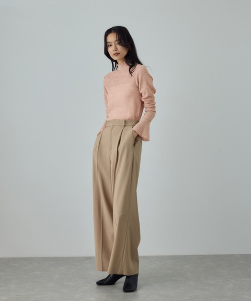 ROPE'（ロペ）の「ボタニカルダイフレアスリーブハイネックカットソー/イージーケア・アンサンブル対応（Tシャツ/カットソー・レディース・サックスブルー/オレンジ系その他4/ピンク系その他2・FREE）」の11枚目の写真