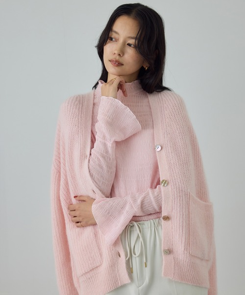 ROPE'（ロペ）の「ボタニカルダイフレアスリーブハイネックカットソー/イージーケア・アンサンブル対応（Tシャツ/カットソー・レディース・サックスブルー/オレンジ系その他4/ピンク系その他2・FREE）」の14枚目の写真