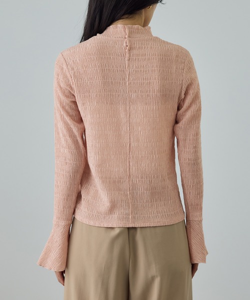 ROPE'（ロペ）の「ボタニカルダイフレアスリーブハイネックカットソー/イージーケア・アンサンブル対応（Tシャツ/カットソー・レディース・サックスブルー/オレンジ系その他4/ピンク系その他2・FREE）」の20枚目の写真