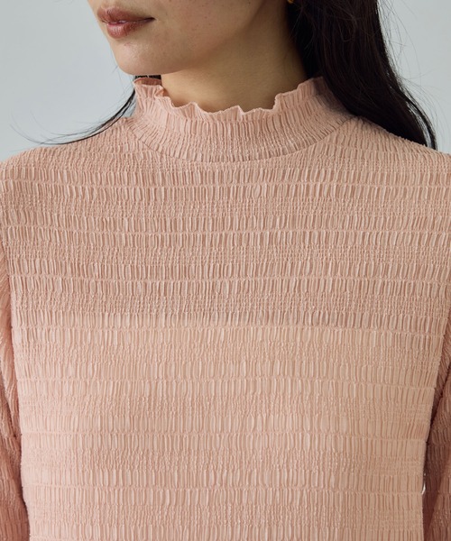 ROPE'（ロペ）の「ボタニカルダイフレアスリーブハイネックカットソー/イージーケア・アンサンブル対応（Tシャツ/カットソー・レディース・サックスブルー/オレンジ系その他4/ピンク系その他2・FREE）」の21枚目の写真