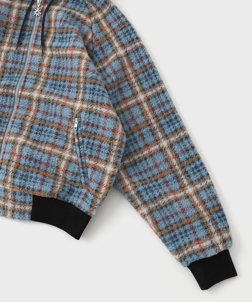 BOTT(ボット)の「BoTT / ボット FLEECE ZIP HOODIE(ブルゾン・メンズ・ブルー系その他/カーキ・MEDIUM/SMALL)」の5枚目の写真