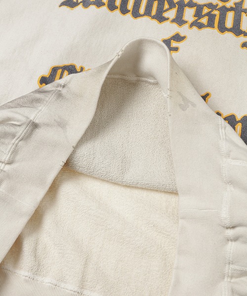 BOW WOW(バウワウ)の「UNIV. MACLAREN LETTERING SWEATSHIRT AGED(スウェット・メンズ・ホワイト系その他・L/XL)」の8枚目の写真