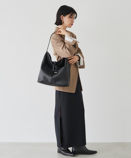 russet（ラシット）の「レザーワンショルダーバッグ（ショルダーバッグ・レディース・グレー系その他/ブラック・FREE）」の6枚目の写真