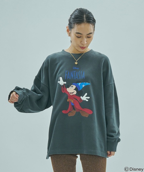 Disney(ディズニー)の「(DISNEY『FANTASIA』)SWEAT TOP(スウェット・レディース・ブラック/グレー・M/S)」の22枚目の写真