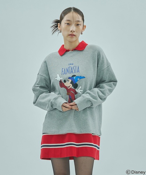 Disney(ディズニー)の「(DISNEY『FANTASIA』)SWEAT TOP(スウェット・レディース・ブラック/グレー・M/S)」の9枚目の写真