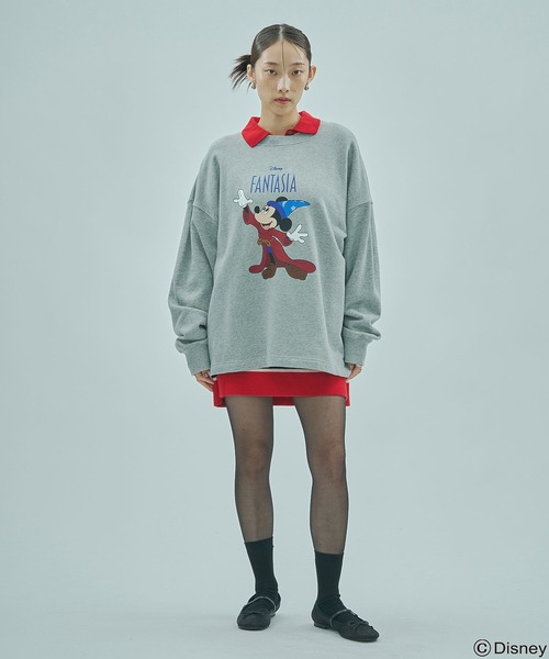Disney(ディズニー)の「(DISNEY『FANTASIA』)SWEAT TOP(スウェット・レディース・ブラック/グレー・M/S)」の15枚目の写真