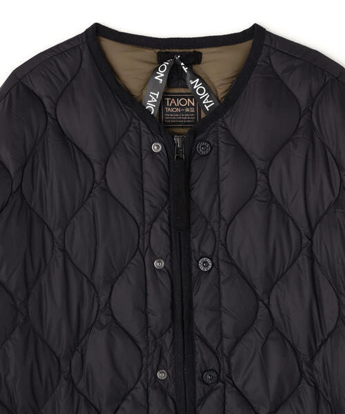 TAION（タイオン）の「TAION/タイオン/Military M65 Linner W-Zip Down Jacket（ダウンジャケット/コート・レディース・ブラック・M/S/L）」の9枚目の写真