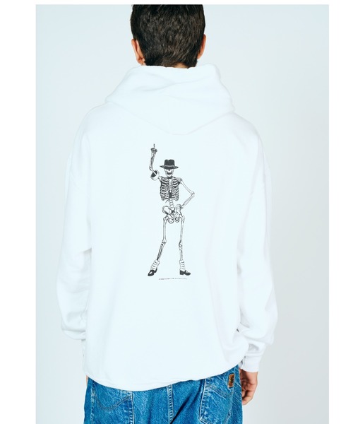 JERZEES（ジャージーズ）の「JERZEES ジャージーズ / "DIA DE MUERTOS"PULL HOODIE（パーカー・メンズ・ホワイト/ブラック・MEDIUM/LARGE/X-LARGE）」の7枚目の写真