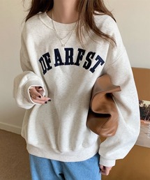 【URGE:】カレッジロゴ 刺繍 スウェット トップス