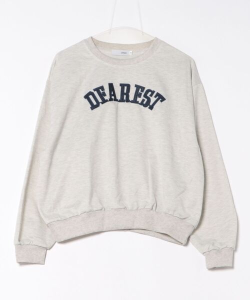 urge:(アージコロン )の「【URGE:】カレッジロゴ 刺繍 スウェット トップス(スウェット・レディース・ネイビー/アイボリー・SMALL/MEDIUM/LARGE/X-LARGE)」の7枚目の写真