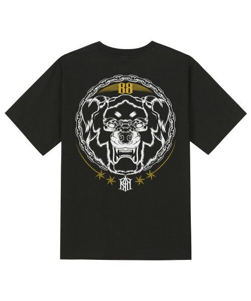 KAN6312(カン6312)の「KTB0039 ロットワイラー 半袖Tシャツ - ブラック(Tシャツ/カットソー・メンズ・その他・LARGE/MEDIUM/SMALL/X-LARGE)」の1枚目の写真