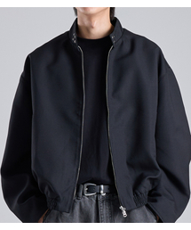 BUTTON SEOUL（ボタンソウル）の「Neck Button Point Biker Jacket (Black)（ライダースジャケット・メンズ）」