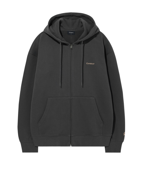 COVERNAT(カバーナット)の「スモールアセンティックフードジップアップチャコール(パーカー・レディース・その他・SMALL/MEDIUM/LARGE/X-LARGE/XX-LARGE/X-SMALL)」の2枚目の写真