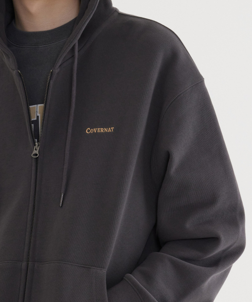 COVERNAT(カバーナット)の「スモールアセンティックフードジップアップチャコール(パーカー・レディース・その他・SMALL/MEDIUM/LARGE/X-LARGE/XX-LARGE/X-SMALL)」の8枚目の写真