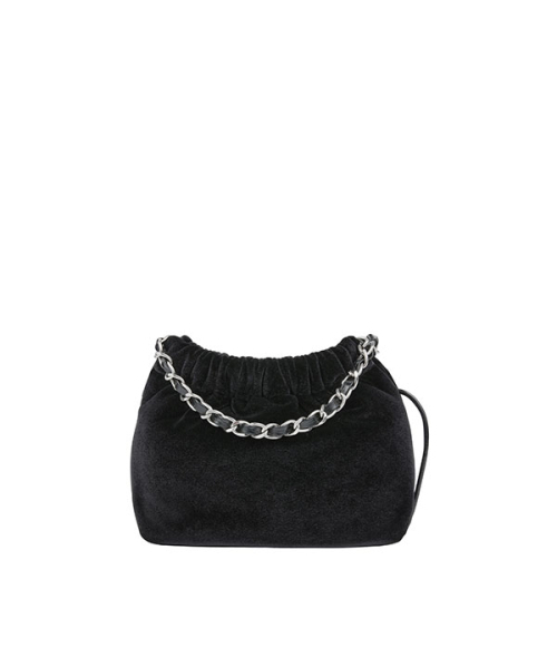 JESTINA(ジェイエスティナ)の「ILLY ベルベット MINIクロス BK (JHNCHE5BF345BK260)(メッセンジャーバッグ・レディース・ブラック・FREE)」の3枚目の写真