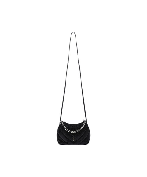 JESTINA(ジェイエスティナ)の「ILLY ベルベット MINIクロス BK (JHNCHE5BF345BK260)(メッセンジャーバッグ・レディース・ブラック・FREE)」の5枚目の写真