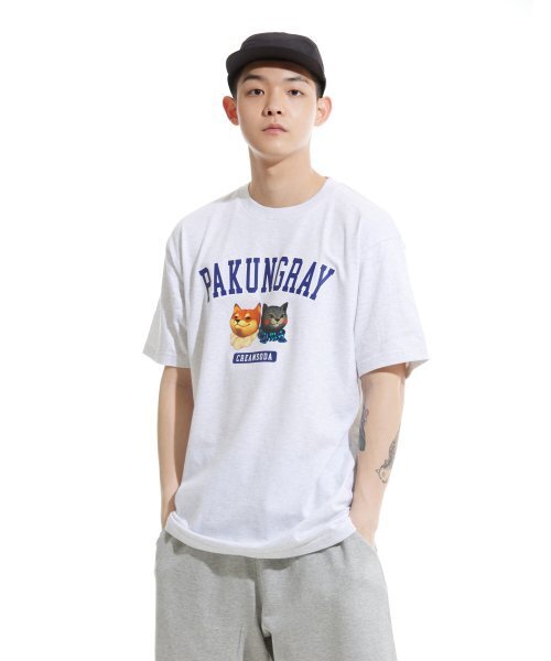 CREAM SODA LAB(クリームソーダラボ)の「ピエンジロゴ半袖Tシャツライトグレー(Tシャツ/カットソー・メンズ・その他・LARGE/MEDIUM/X-LARGE/XX-LARGE)」の2枚目の写真