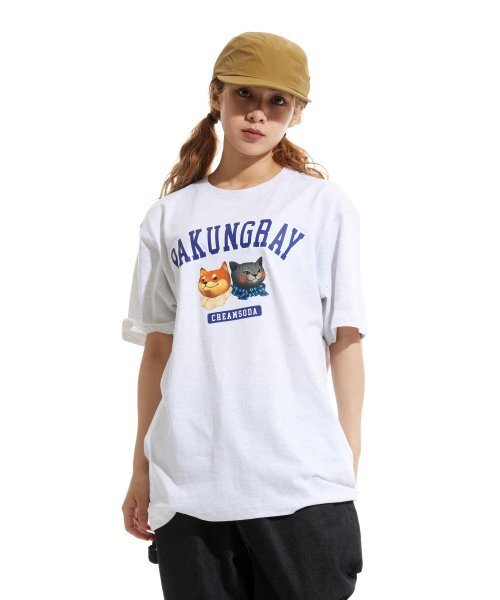 CREAM SODA LAB(クリームソーダラボ)の「ピエンジロゴ半袖Tシャツライトグレー(Tシャツ/カットソー・メンズ・その他・LARGE/MEDIUM/X-LARGE/XX-LARGE)」の6枚目の写真