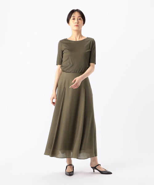COMME CA(コムサ)の「〔 TALLサイズ 〕 ギザリヨセルテレコ Tシャツ(Tシャツ/カットソー・レディース・ホワイト/ネイビー・15号/17号)」の9枚目の写真