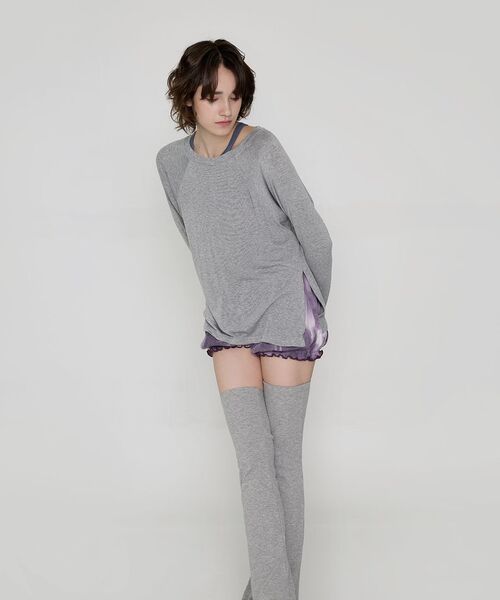 DEVIWEAR(デヴィウェア)の「ソフトスリットカバーアップ DEVI-T0027-グレー(Tシャツ/カットソー・レディース・その他・FREE)」の6枚目の写真
