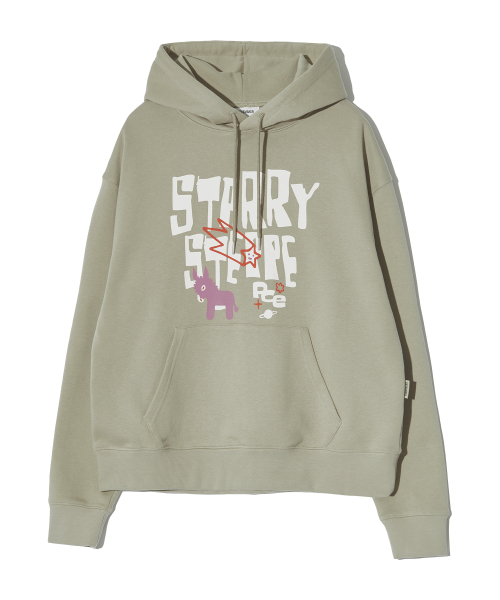 PIECEMAKER(ピースメーカー)の「STARRY STEPPE DONKEY HOODIE (OLIVE)(パーカー・レディース・その他・MEDIUM/LARGE)」の3枚目の写真