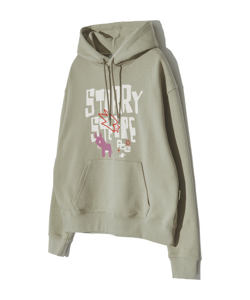 PIECEMAKER(ピースメーカー)の「STARRY STEPPE DONKEY HOODIE (OLIVE)(パーカー・レディース・その他・MEDIUM/LARGE)」の4枚目の写真