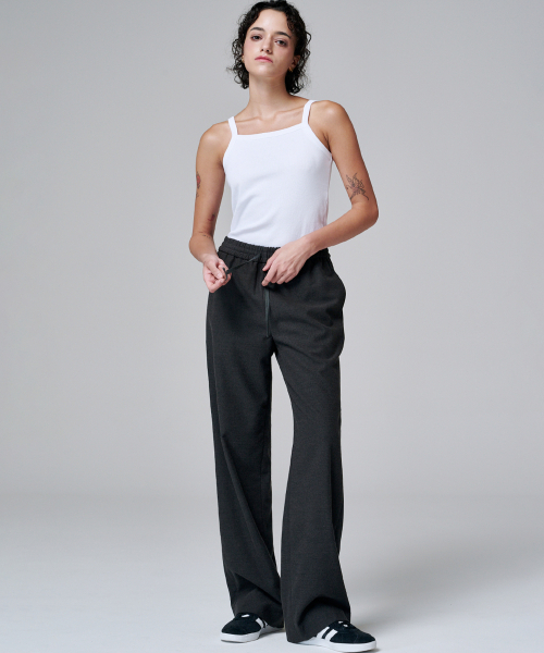 MALOUPE（マロップ）の「2136 ワイドバンディングパンツ（ダークグレー）（その他パンツ・レディース・グレー・SMALL/MEDIUM）」の4枚目の写真