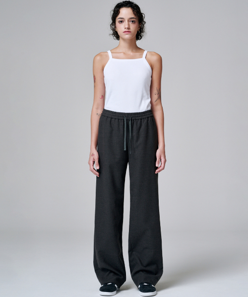 MALOUPE（マロップ）の「2136 ワイドバンディングパンツ（ダークグレー）（その他パンツ・レディース・グレー・SMALL/MEDIUM）」の5枚目の写真