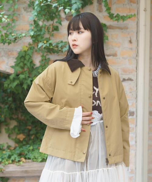 THE GOODLAND MARKET（ザグッドランドマーケット）の「『別注』MIDIUMISOLID×THE GOODLAND MARKET　detroit JK（その他アウター・レディース・カーキ/ベージュ/ネイビー・FREE）」の4枚目の写真