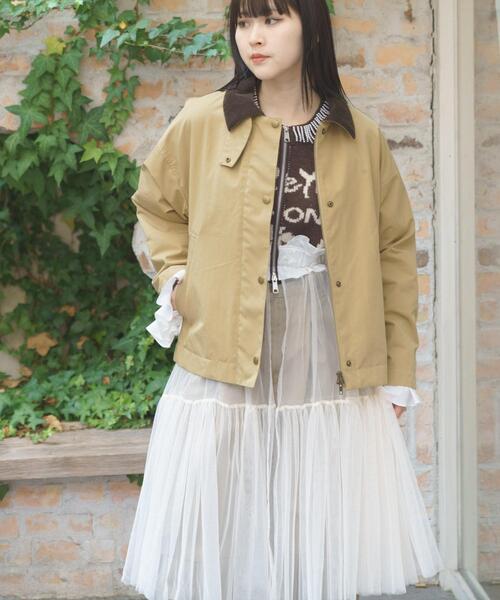 THE GOODLAND MARKET（ザグッドランドマーケット）の「『別注』MIDIUMISOLID×THE GOODLAND MARKET　detroit JK（その他アウター・レディース・カーキ/ベージュ/ネイビー・FREE）」の5枚目の写真