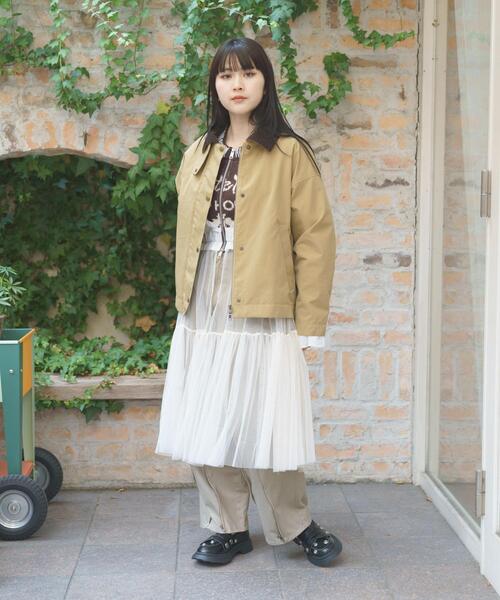 THE GOODLAND MARKET（ザグッドランドマーケット）の「『別注』MIDIUMISOLID×THE GOODLAND MARKET　detroit JK（その他アウター・レディース・カーキ/ベージュ/ネイビー・FREE）」の6枚目の写真