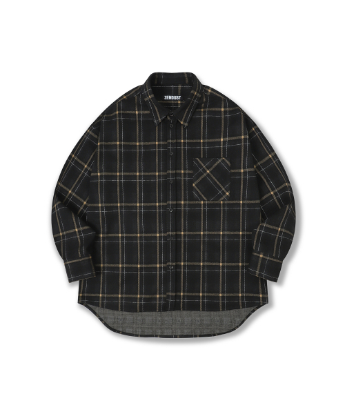 ZENDUST(ジェンダスト)の「Billy Check Shirt CHARCOAL(シャツ/ブラウス・レディース・チャコール・MEDIUM/LARGE/X-LARGE)」の4枚目の写真