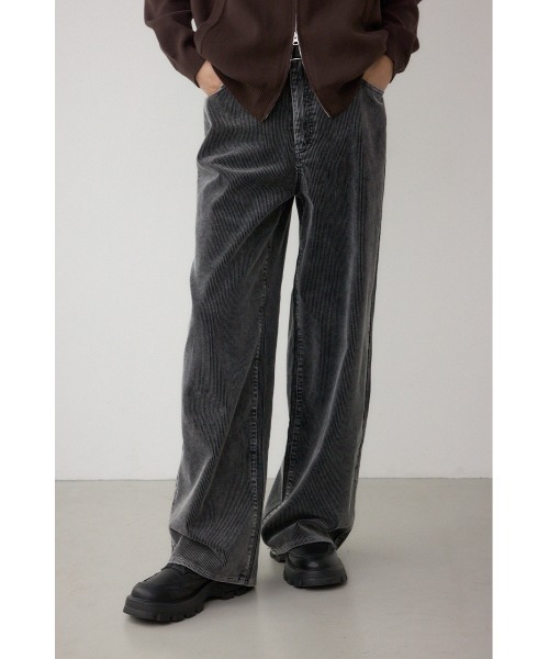 AZUL by moussy(アズールバイマウジー)の「ヴィンテージコーデュロイパンツ(スラックス・メンズ・ブラック/ブルー・LARGE/MEDIUM/SMALL)」の3枚目の写真