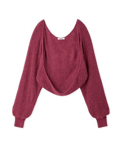 SNIDEL（スナイデル）の「ニットボレロカーディガン（カーディガン/ボレロ・レディース・オフホワイト/ライトブルー/ピンク/ミント・F）」の4枚目の写真