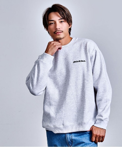 Dickies(ディッキーズ)の「『Dickes/ディッキーズ』裏起毛刺繍プリントクルーネック(スウェット・メンズ・オートミール/ネイビー/ブラウン/ブラック・LL/L/M)」の10枚目の写真
