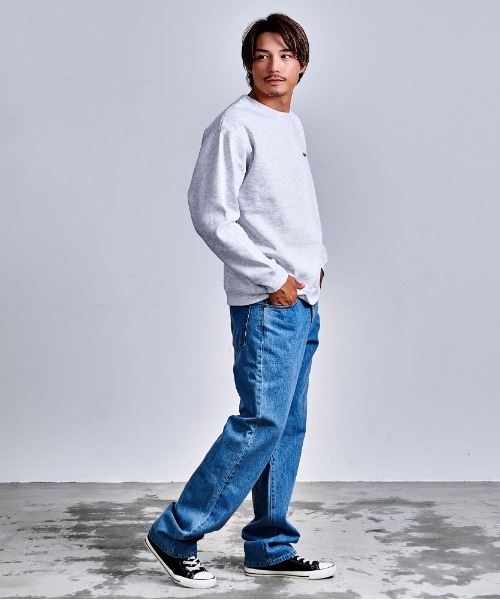 Dickies(ディッキーズ)の「『Dickes/ディッキーズ』裏起毛刺繍プリントクルーネック(スウェット・メンズ・オートミール/ネイビー/ブラウン/ブラック・LL/L/M)」の11枚目の写真