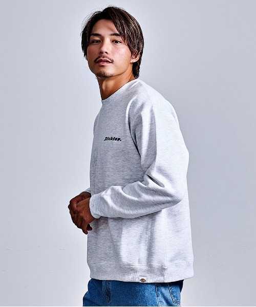Dickies(ディッキーズ)の「『Dickes/ディッキーズ』裏起毛刺繍プリントクルーネック(スウェット・メンズ・オートミール/ネイビー/ブラウン/ブラック・LL/L/M)」の12枚目の写真
