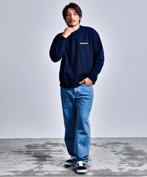 Dickies(ディッキーズ)の「『Dickes/ディッキーズ』裏起毛刺繍プリントクルーネック(スウェット・メンズ・オートミール/ネイビー/ブラウン/ブラック・LL/L/M)」の13枚目の写真